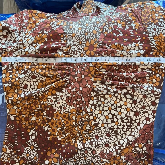 Sea NY Women’s Shopbop Exclusive Floral Top, Size S, Brown Color - Picture 9 of 9